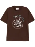izzue graphic-print t-shirt - Brown