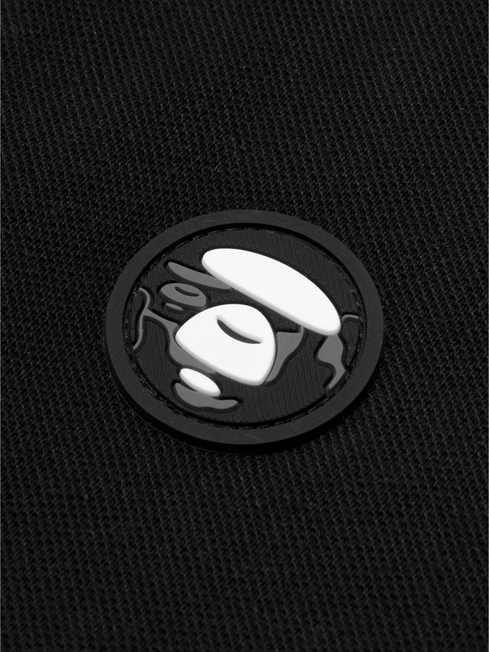 AAPE BY *A BATHING APE Katoenen poloshirt Zwart