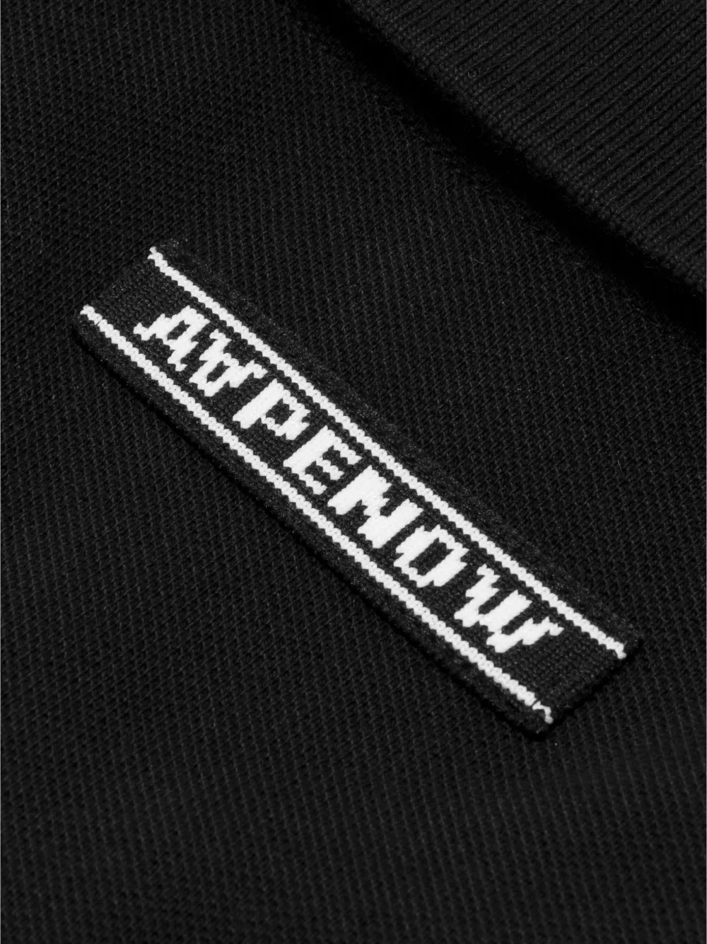 AAPE BY *A BATHING APE Katoenen poloshirt Zwart