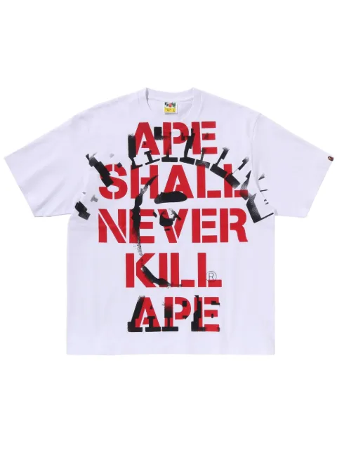 A BATHING APE® logo-print T-shirt 