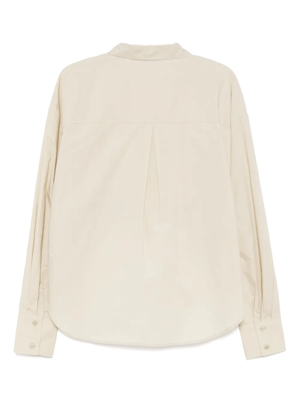 B+ab Asymmetrische gesmockte blouse - Beige
