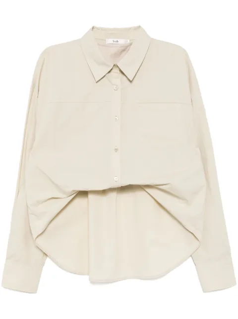 b+ab asymmetric tuck shirt