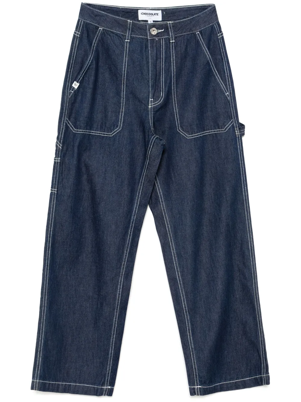 CHOCOOLATE jeans anchos estilo worker | azul | Image 1