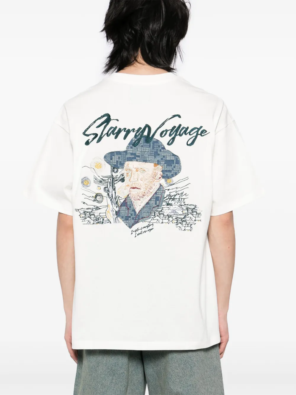 Musium Div. T-shirt met grafische print Wit