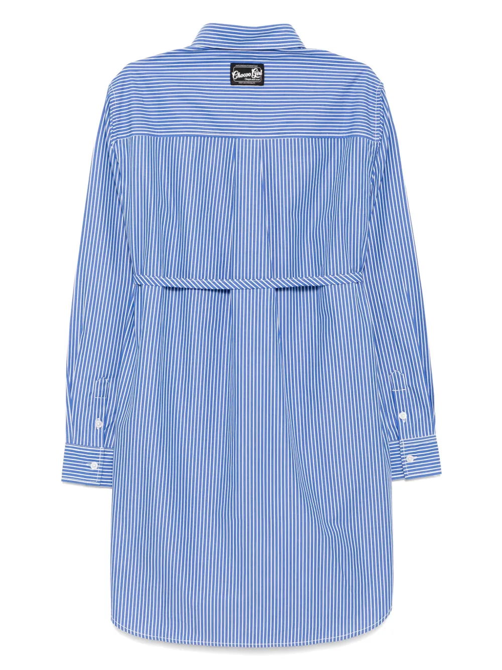 CHOCOOLATE Gestreepte blousejurk - Blauw
