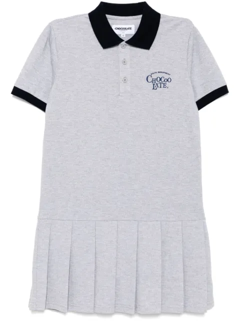 CHOCOOLATE vestido con logo bordado