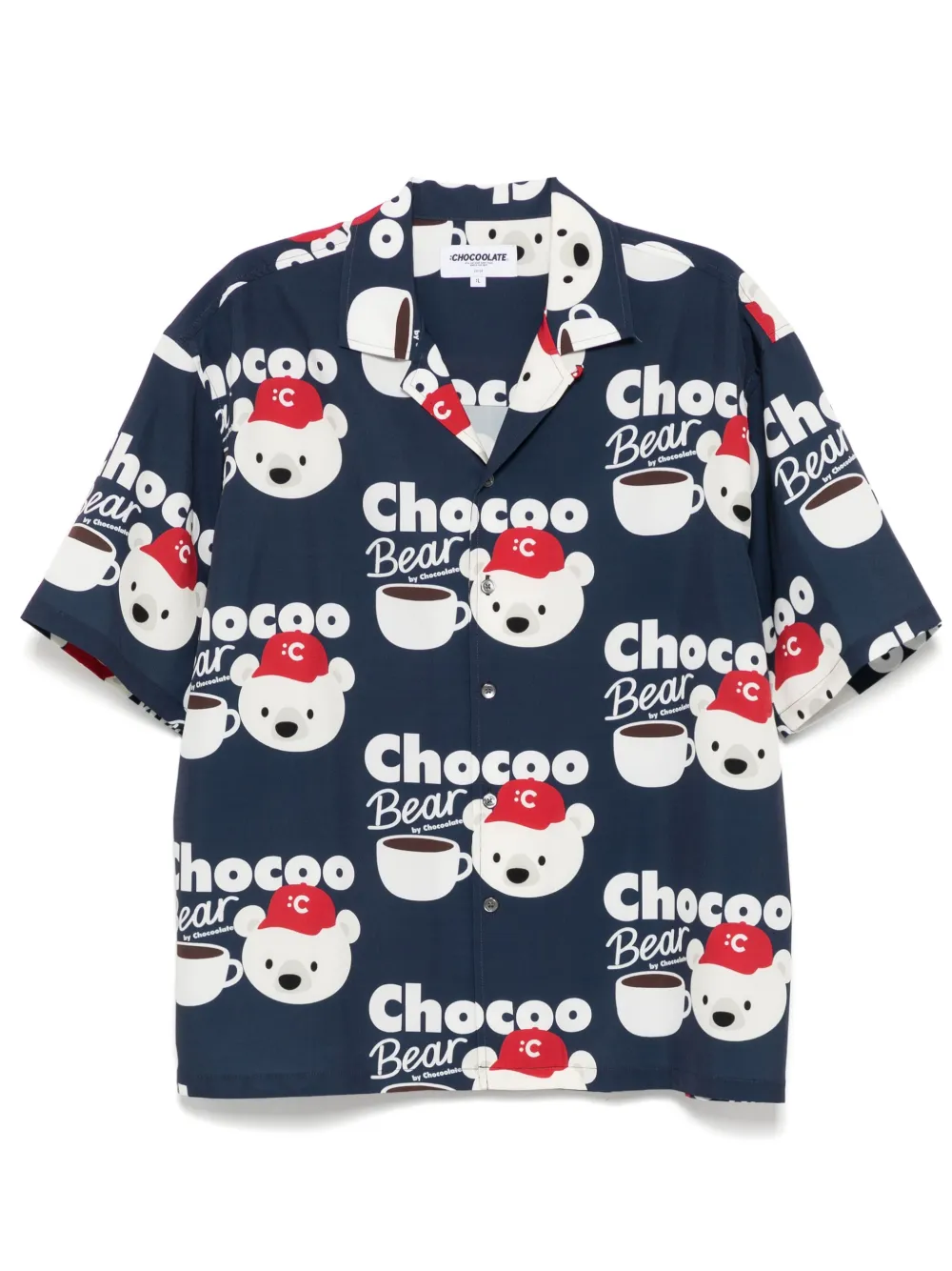 CHOCOOLATE graphic-print shirt | Blue | Image 1