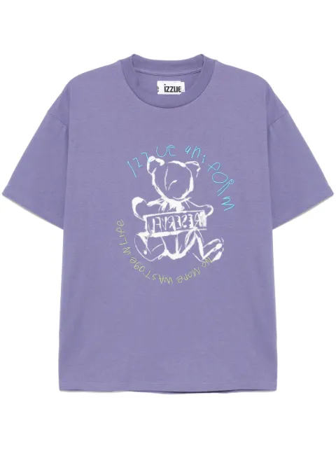 izzue playera con estampado gráfico