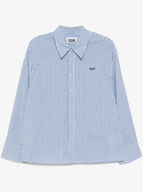 izzue logo-embroidered shirt