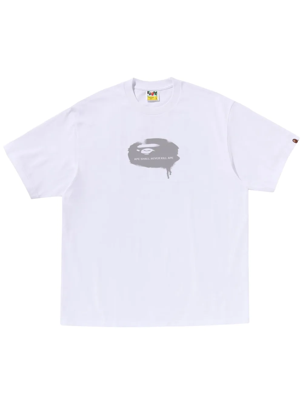 A BATHING APE® logo印花T恤 | 白色 | Image 1