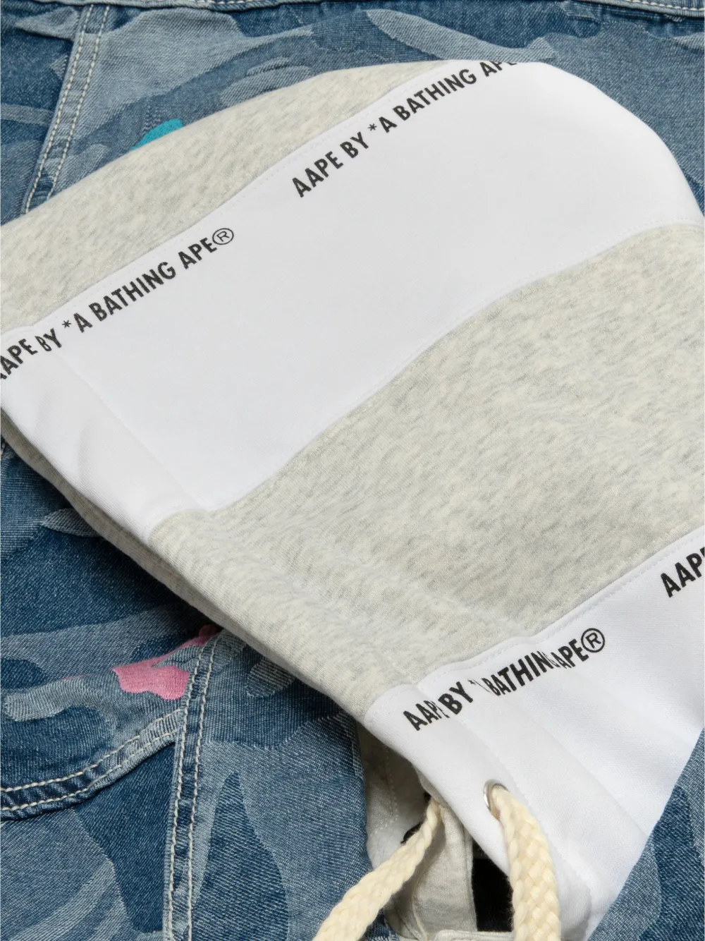 AAPE BY *A BATHING APE Jack met logo Blauw