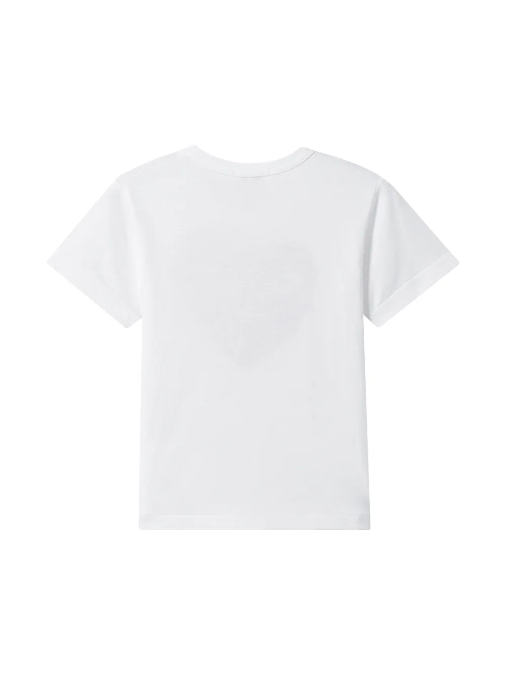 Comme Des Garçons Play Kids T-shirt met logoprint - Wit