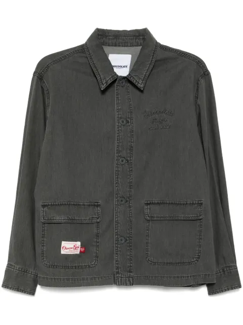 CHOCOOLATE logo-embroidered shirt
