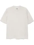 izzue logo-embroidered T-shirt - Grey