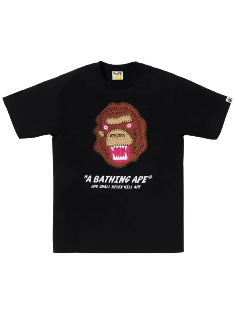 A BATHING APE® logo-embroidered T-shirt 
