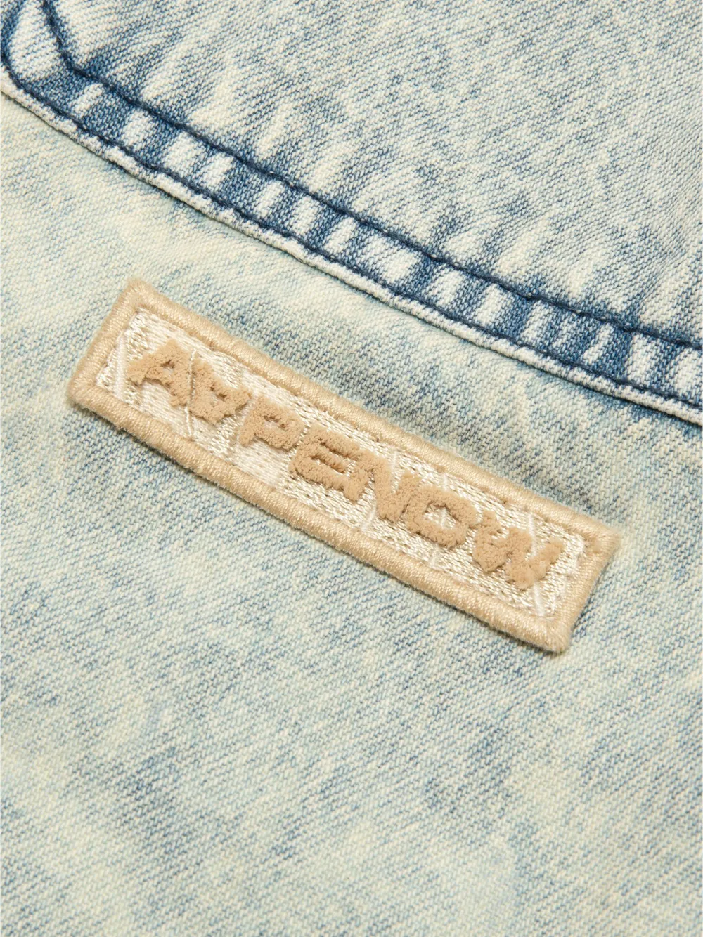 AAPE BY *A BATHING APE Overhemd met logopatch Blauw