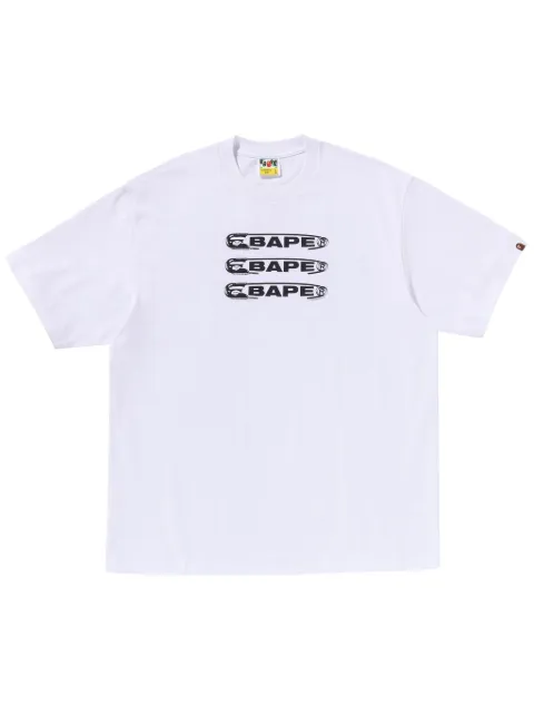 A BATHING APE® playera con logo estampado
