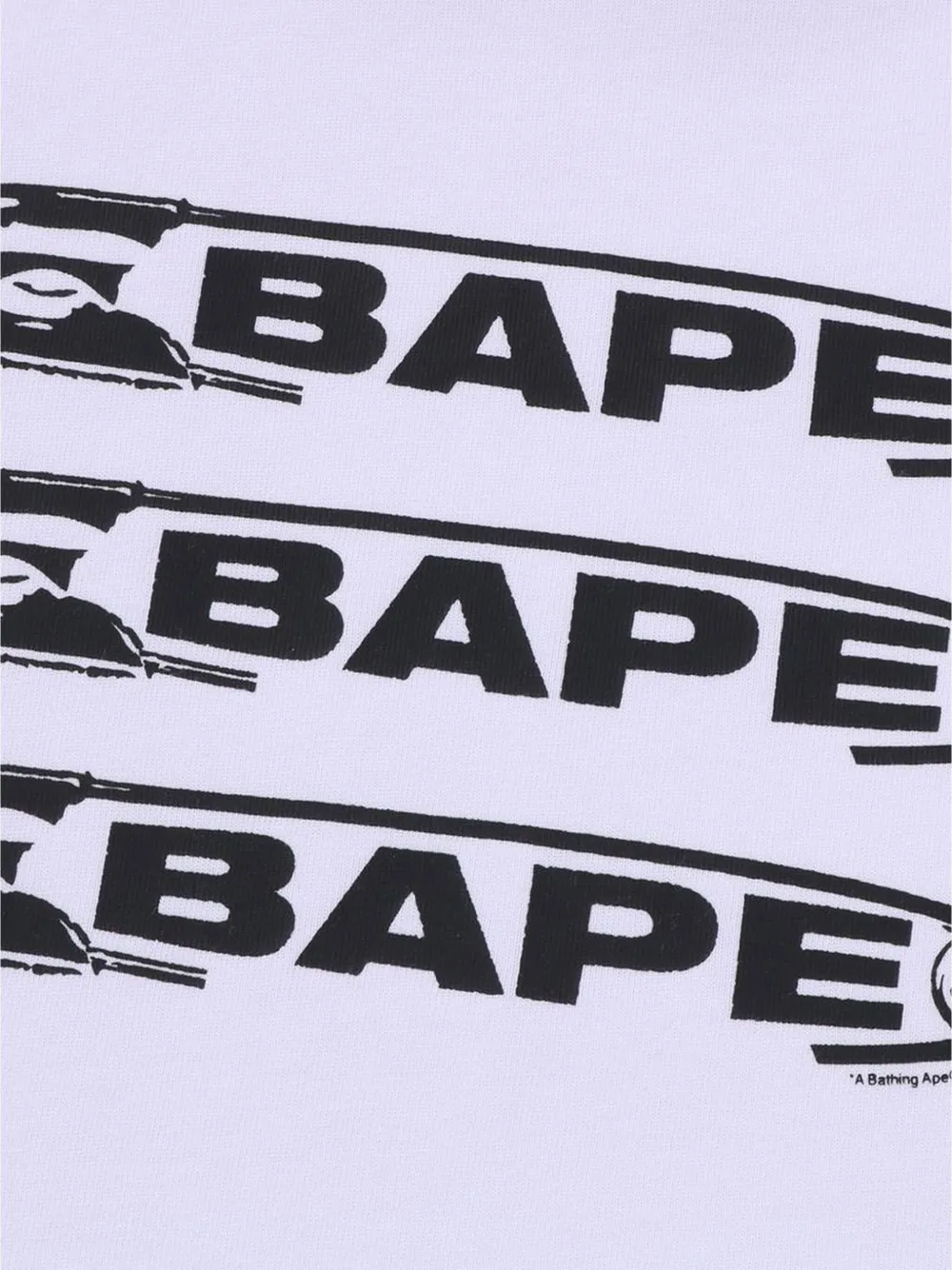 A BATHING APE T-shirt met logoprint - Wit