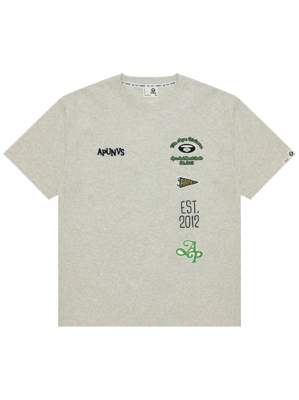 AAPE BY *A BATHING APE® playera con texto estampado | gris | Image 1