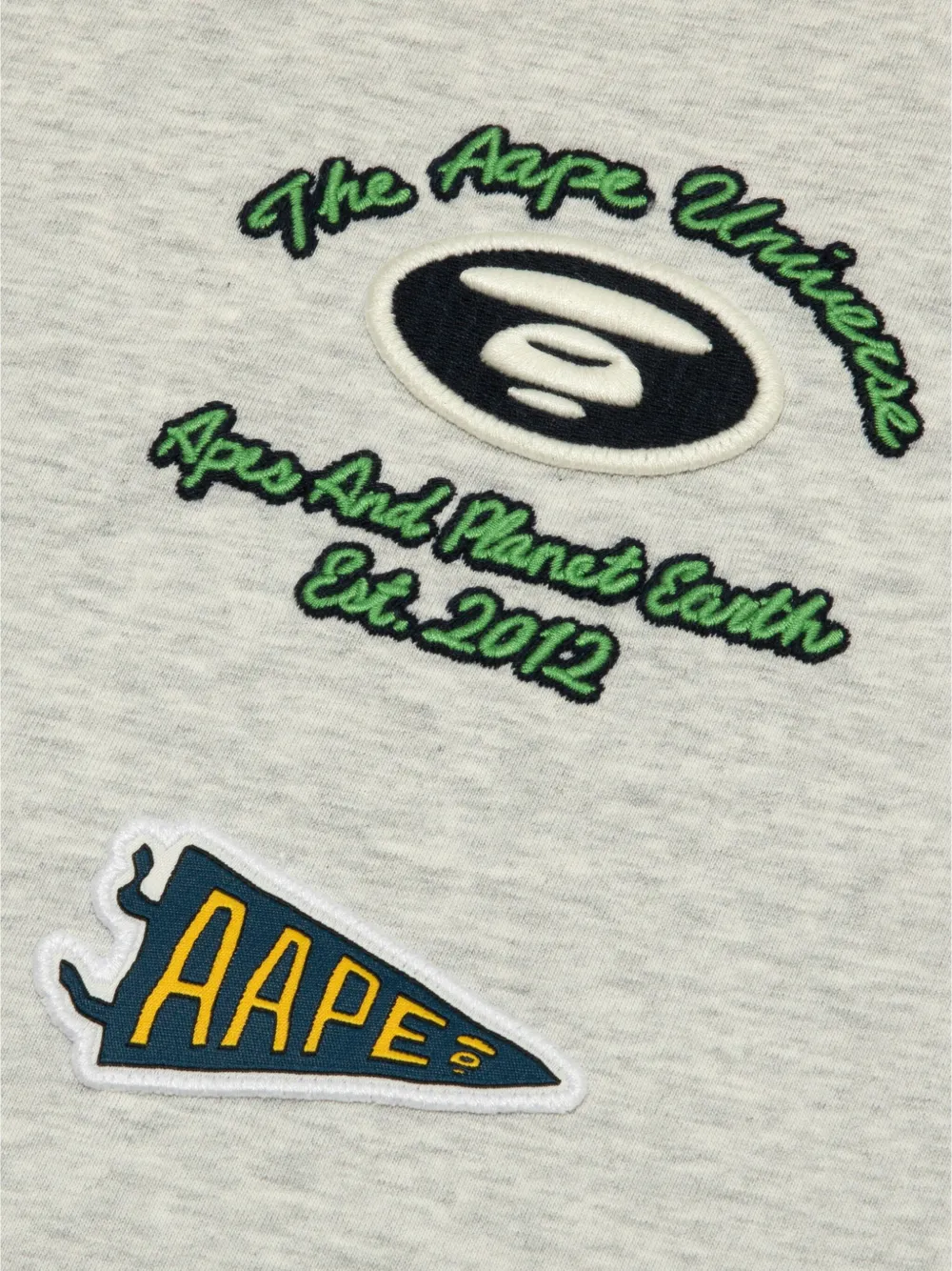 AAPE BY *A BATHING APE T-shirt met print Grijs