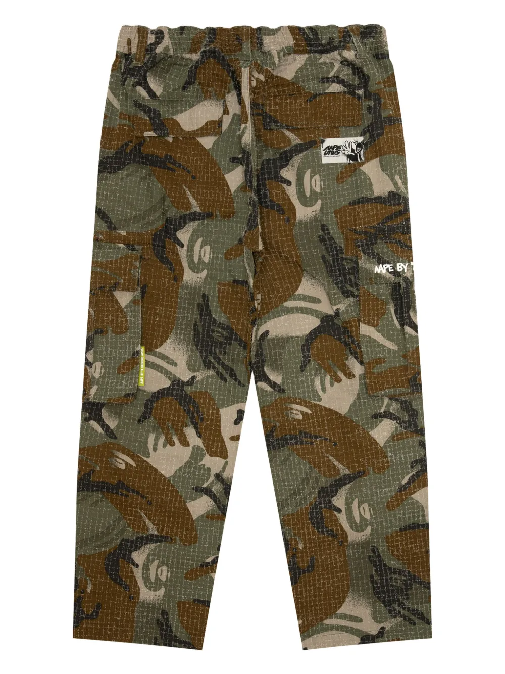 AAPE BY *A BATHING APE camouflage-print trousers - Groen