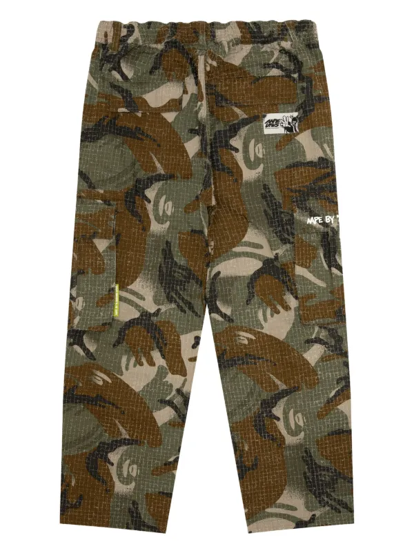 AAPE BY *A BATHING APE® カモフラージュ パンツ | グリーン | FARFETCH JP