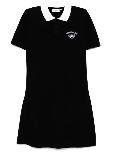 CHOCOOLATE logo-embroidered dress