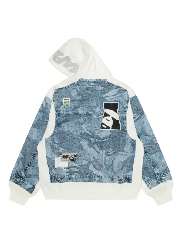 A BATHING APE エイプ　フルジップアップパーカー　ブルー ブルー（青）系 A BATHING APE(アベイシングエイプ) パーカー