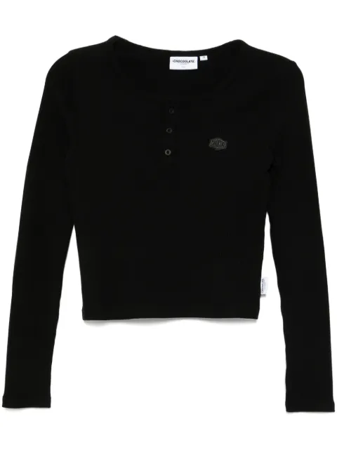 CHOCOOLATE logo-patch T-shirt