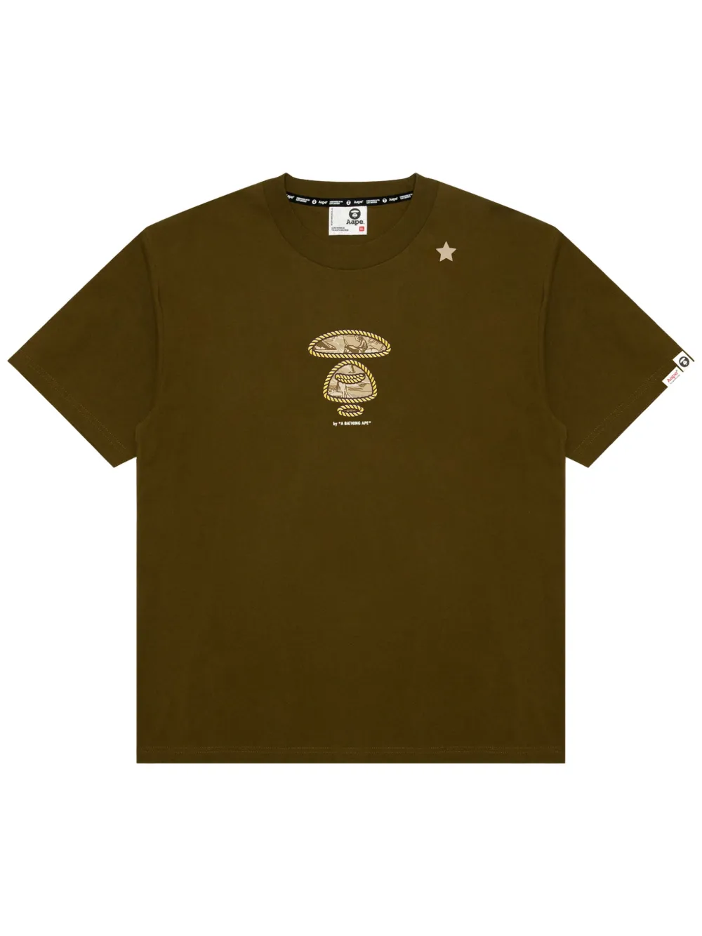 AAPE BY *A BATHING APE® playera con logo estampado | verde | Image 1