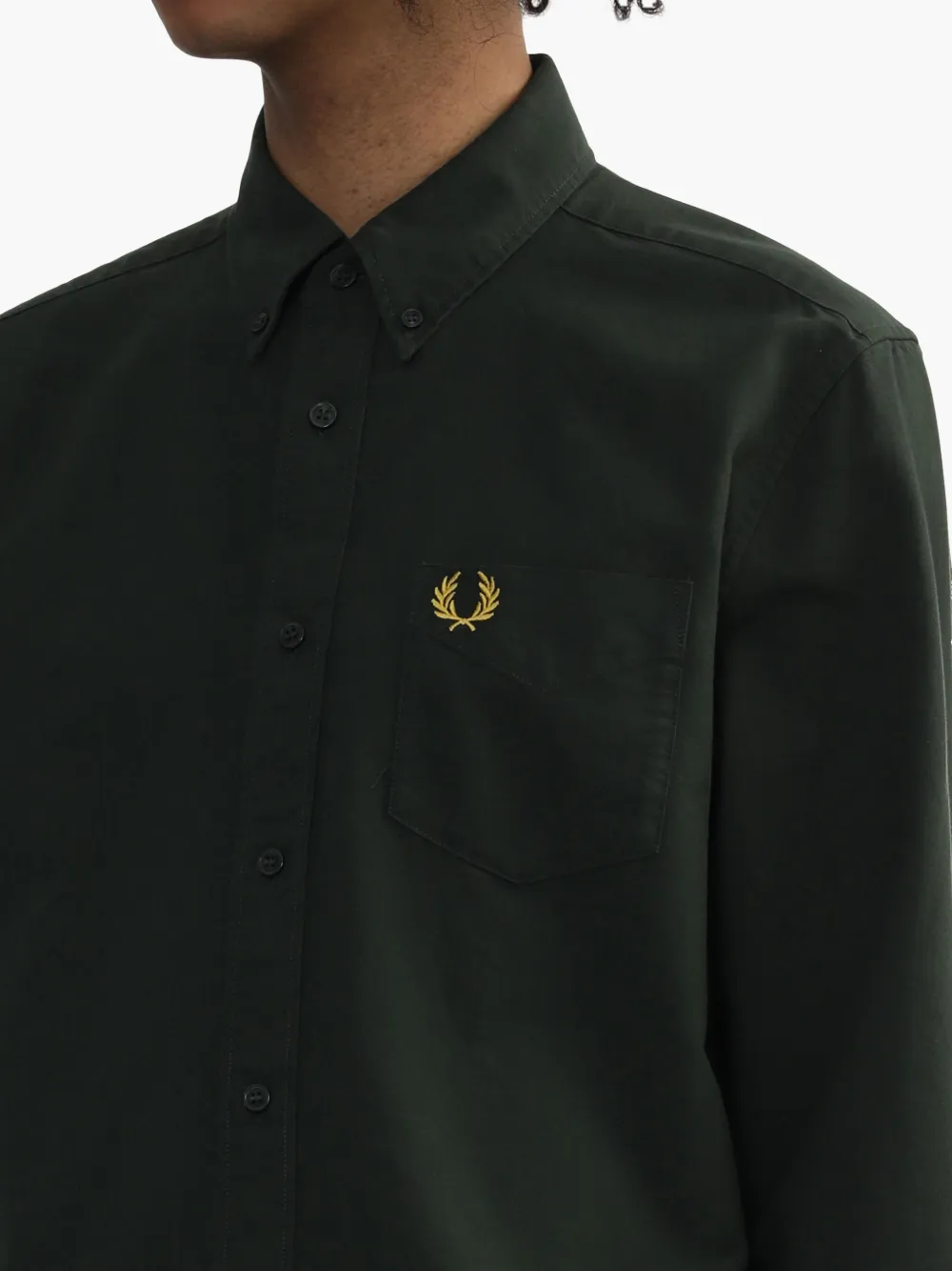 Fred Perry Oxford overhemd Groen