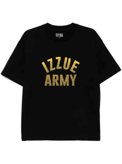 izzue t-shirt à logo brodé
