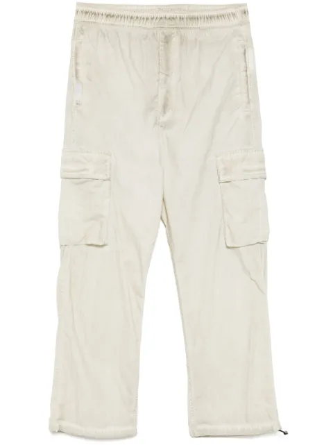 izzue pantalones cargo con cordones en la pretina