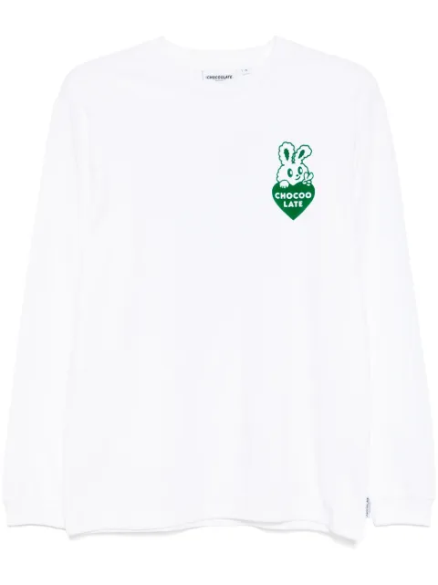 CHOCOOLATE rabbit graphic long-sleeved T-shirt
