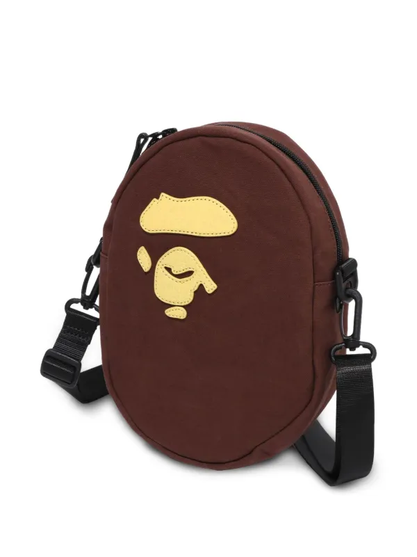 A Bathing Ape ショルダーバッグ ブラウン A BATHING APE® ロゴ ショルダーバッグ | ブラウン | FARFETCH JP