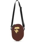 A BATHING APE® logo-print shoulder bag - Brown