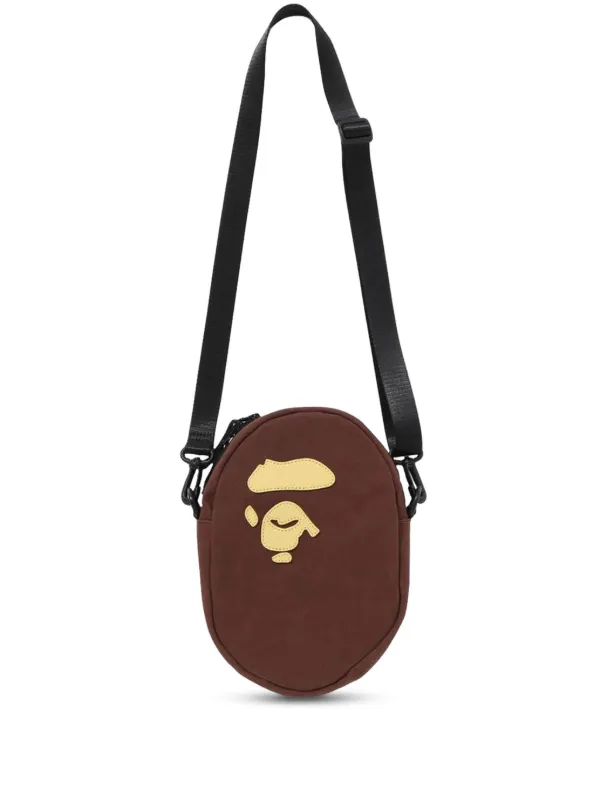 A Bathing Ape ショルダーバッグ ブラウン A BATHING APE® ロゴ ショルダーバッグ | ブラウン | FARFETCH JP