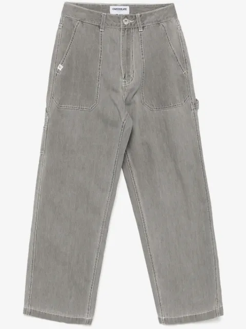 CHOCOOLATE wide-leg work jeans