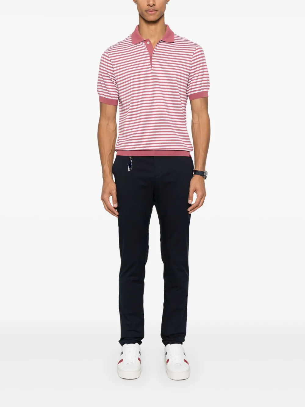 Paul & Shark striped polo shirt - Roze