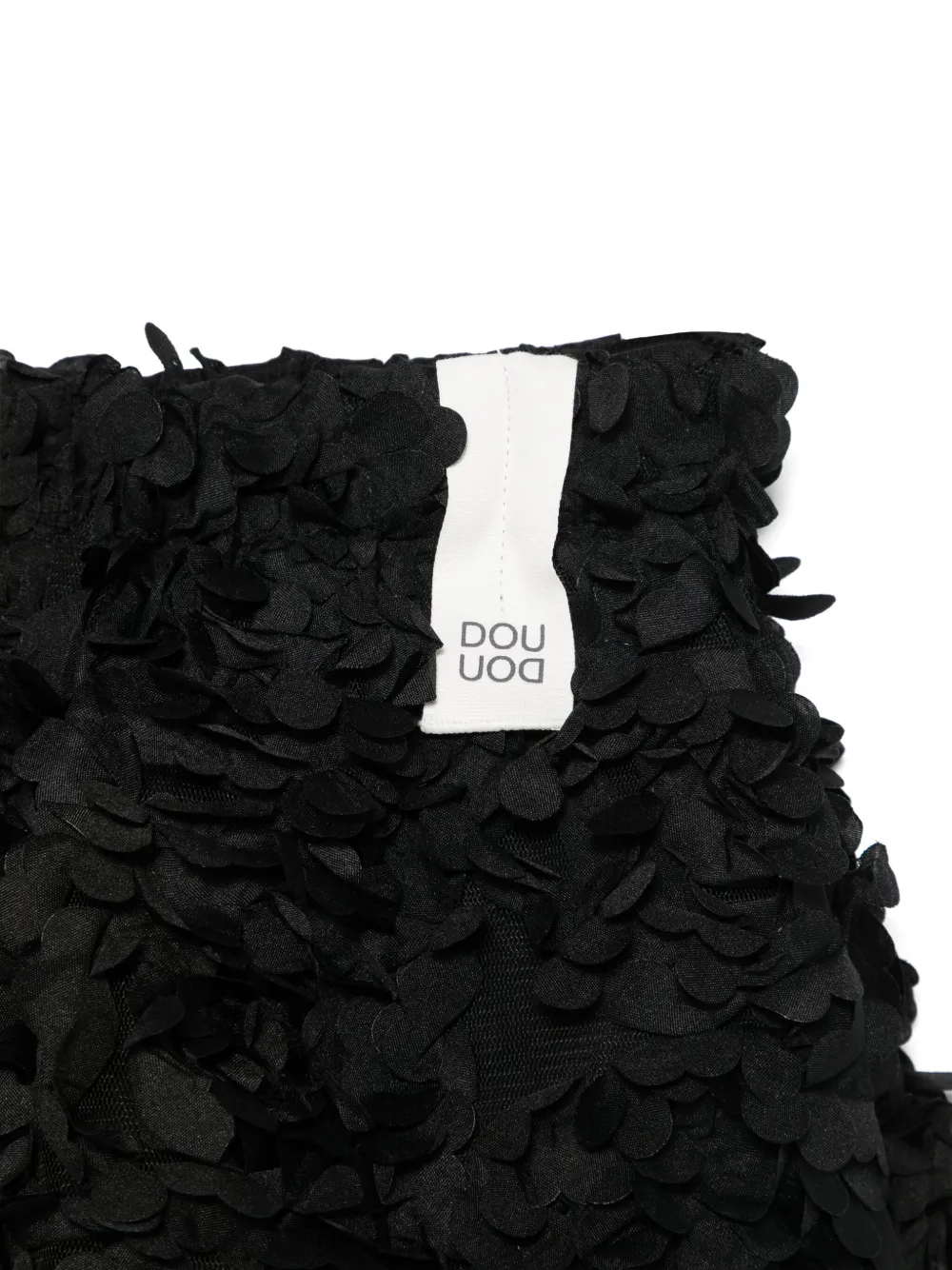 Douuod Kids Shorts met 3D-detail Zwart