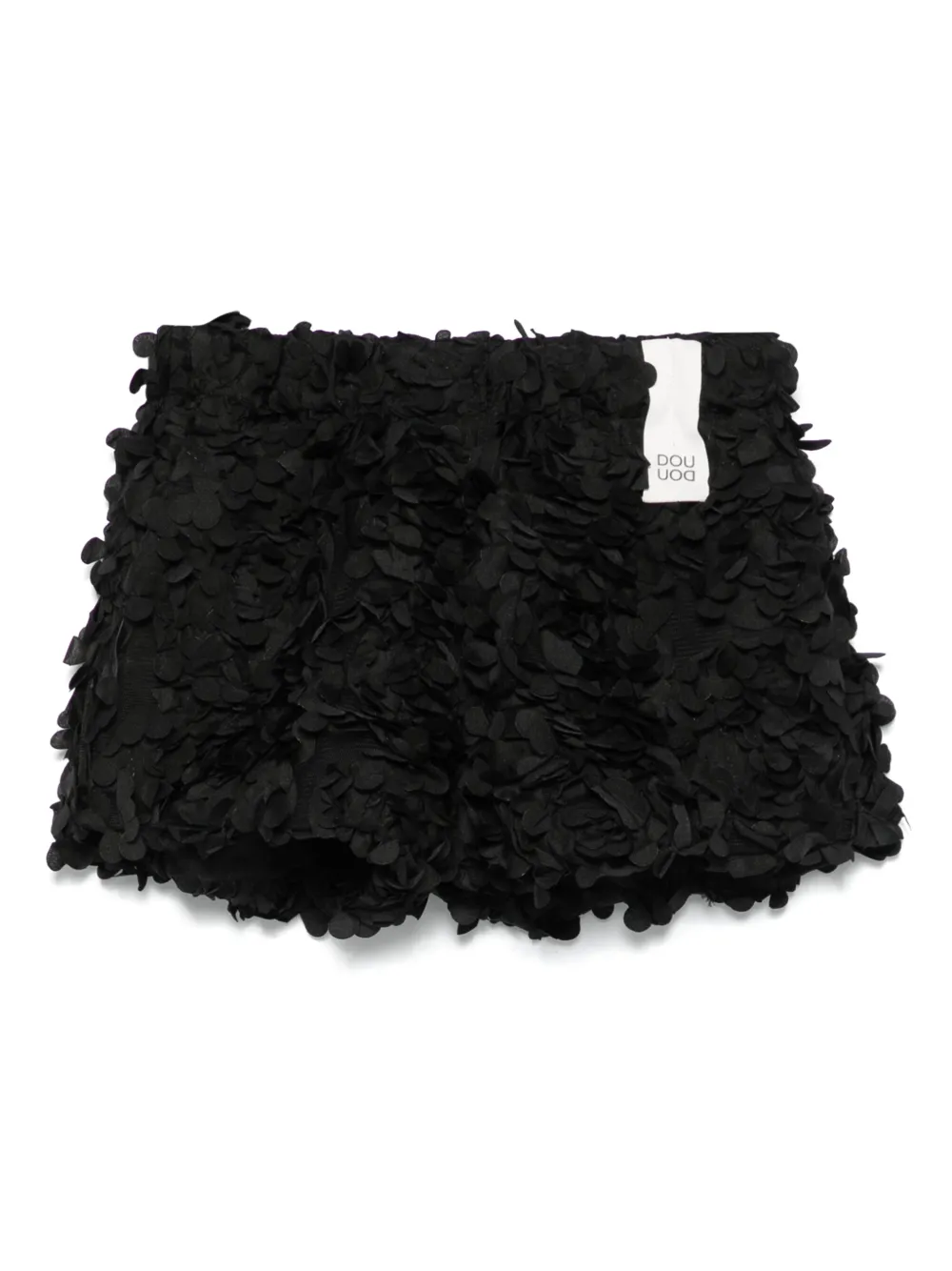 Douuod Kids Shorts met 3D-detail Zwart