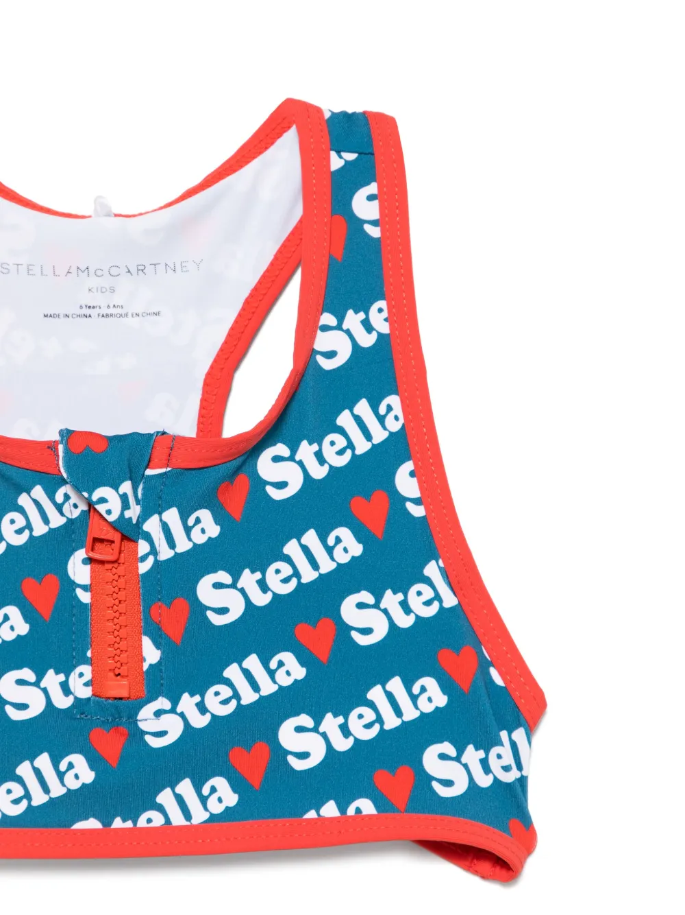 Stella McCartney Kids Bikini met logoprint - Blauw