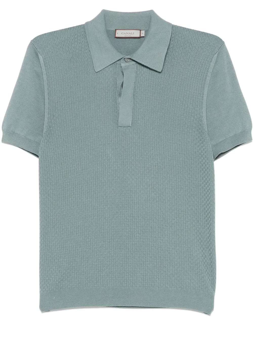 Canali playera tipo polo texturizada | verde | Image 1