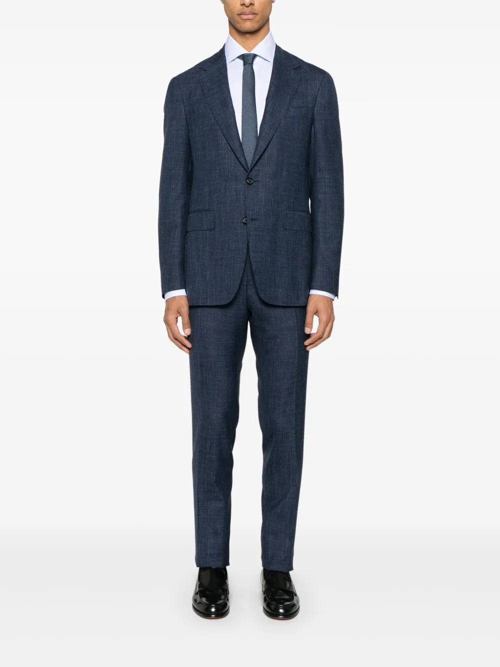 Canali Pak met enkele rij knopen - Blauw