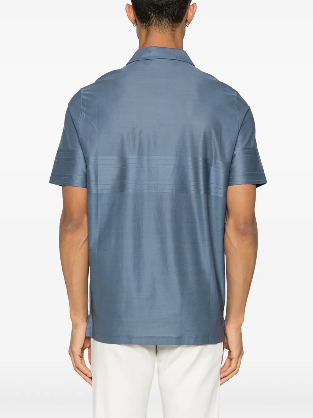 Canali Katoenen poloshirt Blauw