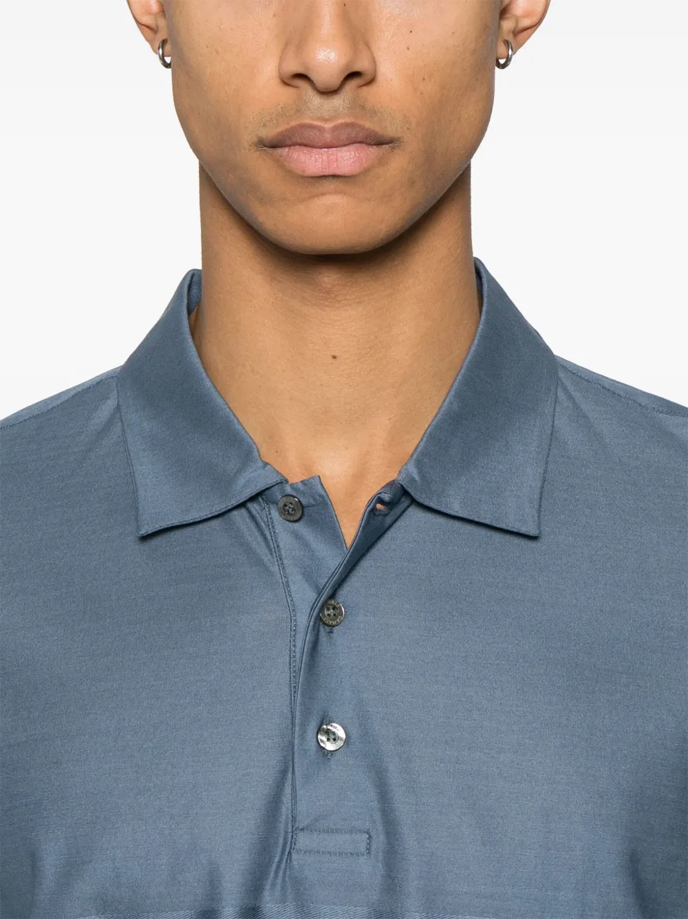 Canali Katoenen poloshirt Blauw