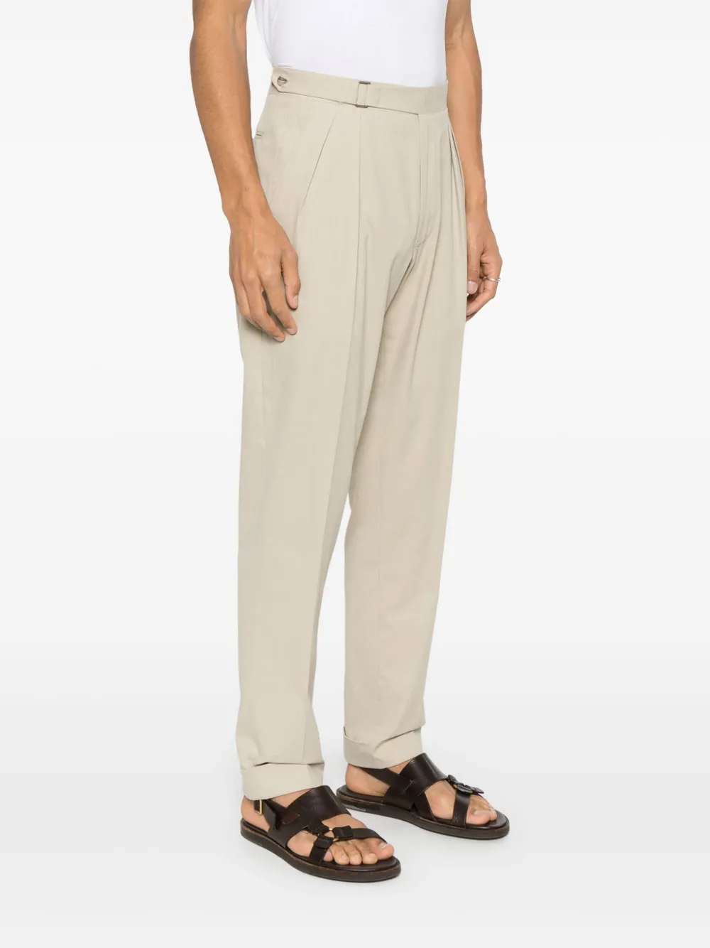 Canali Plooibroek Beige