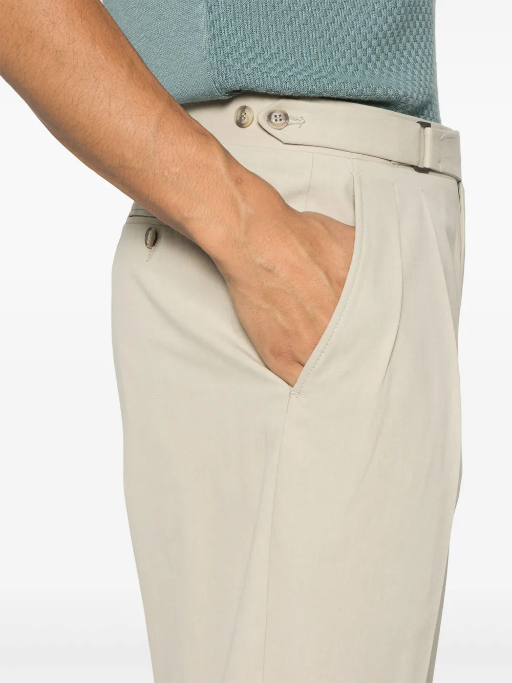 Canali Plooibroek Beige