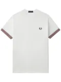 Fred Perry striped-cuff T-shirt - Neutrals