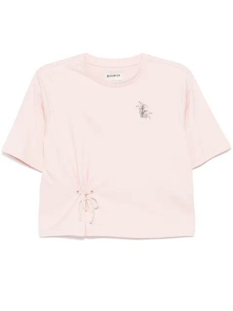 Musium Div. logo-embroidered T-shirt